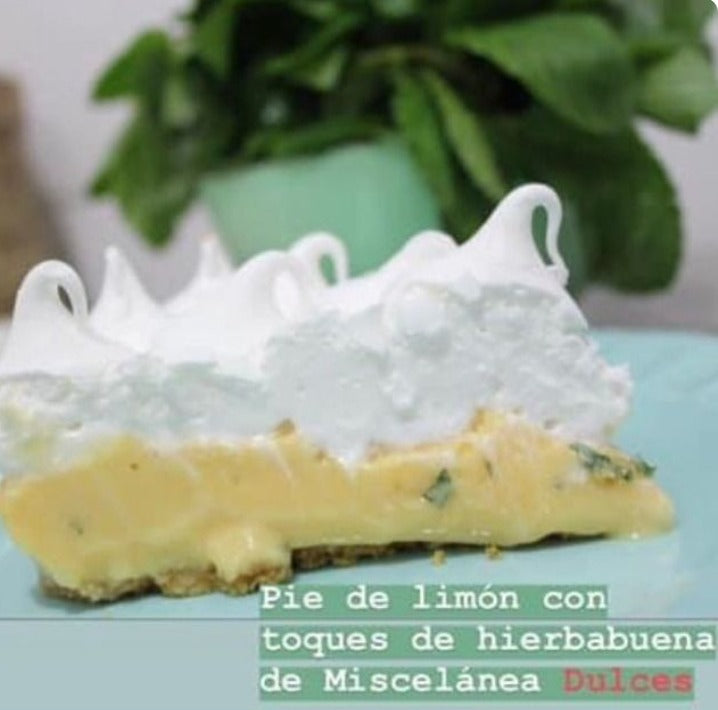 PIE DE LIMÓN CON TOQUES DE HIERBABUENA (MEDIANO)